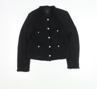 Womens UK Size 10 MNG Regular Black Blazer