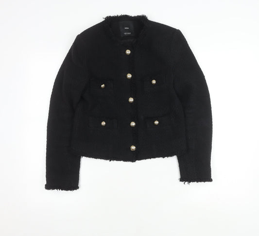 Womens UK Size 10 MNG Regular Black Blazer