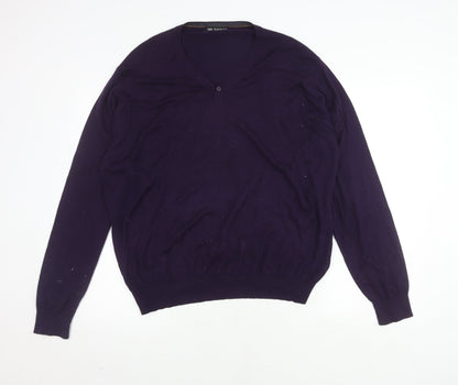 Marks and Spencer Men's XL Purple Pullover Jumper