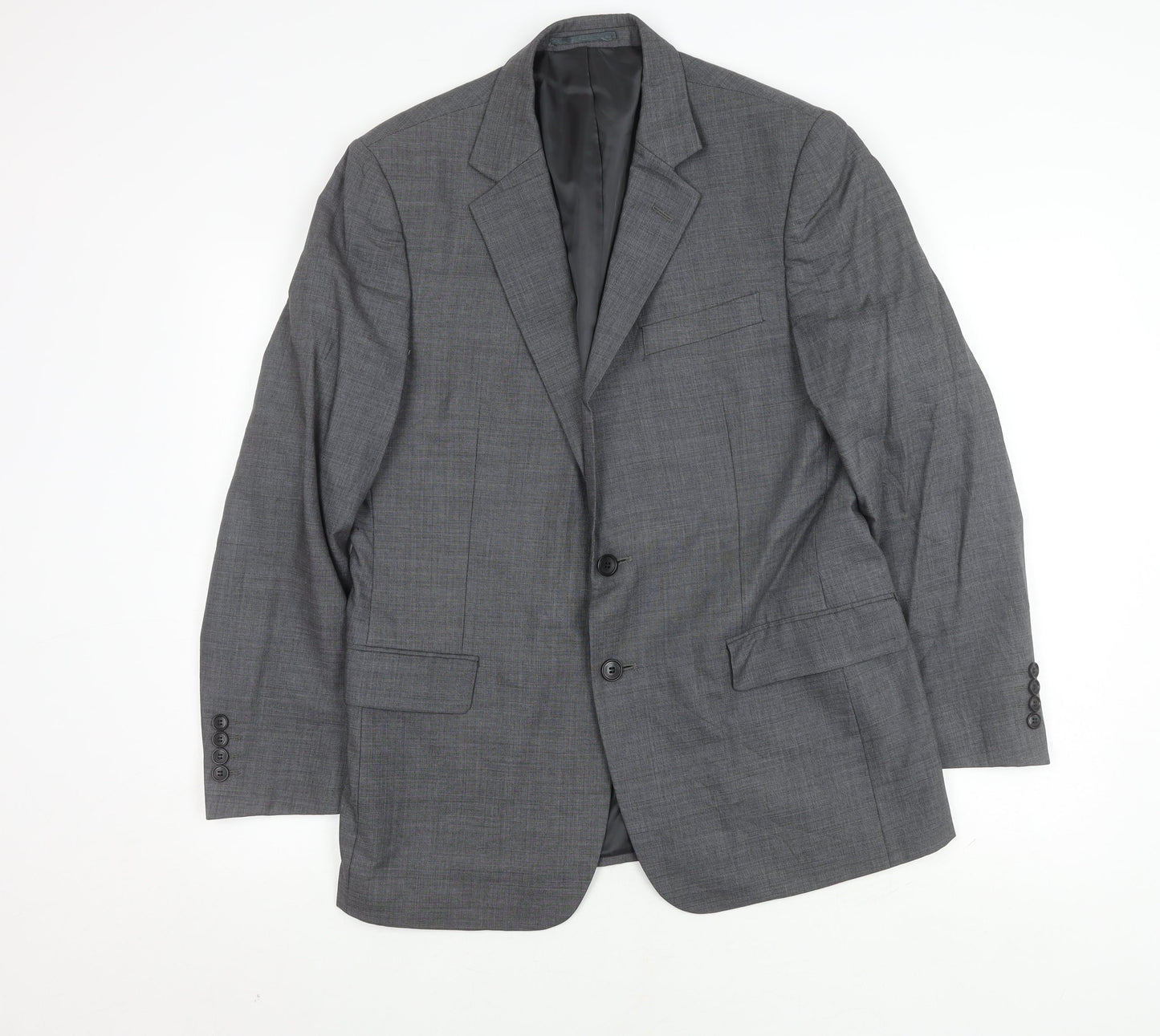 Mens UK Size 40 Jaeger Regular Grey Suit Jacket