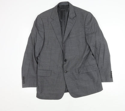 Mens UK Size 40 Jaeger Regular Grey Suit Jacket