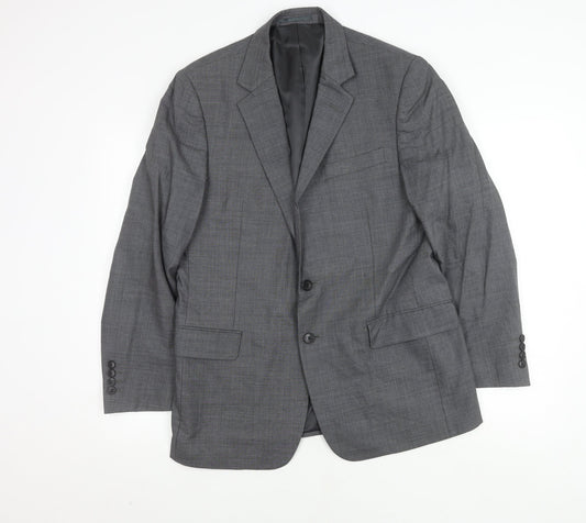 Mens UK Size 40 Jaeger Regular Grey Suit Jacket