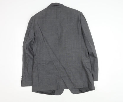 Mens UK Size 40 Jaeger Regular Grey Suit Jacket