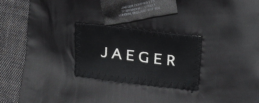 Mens UK Size 40 Jaeger Regular Grey Suit Jacket