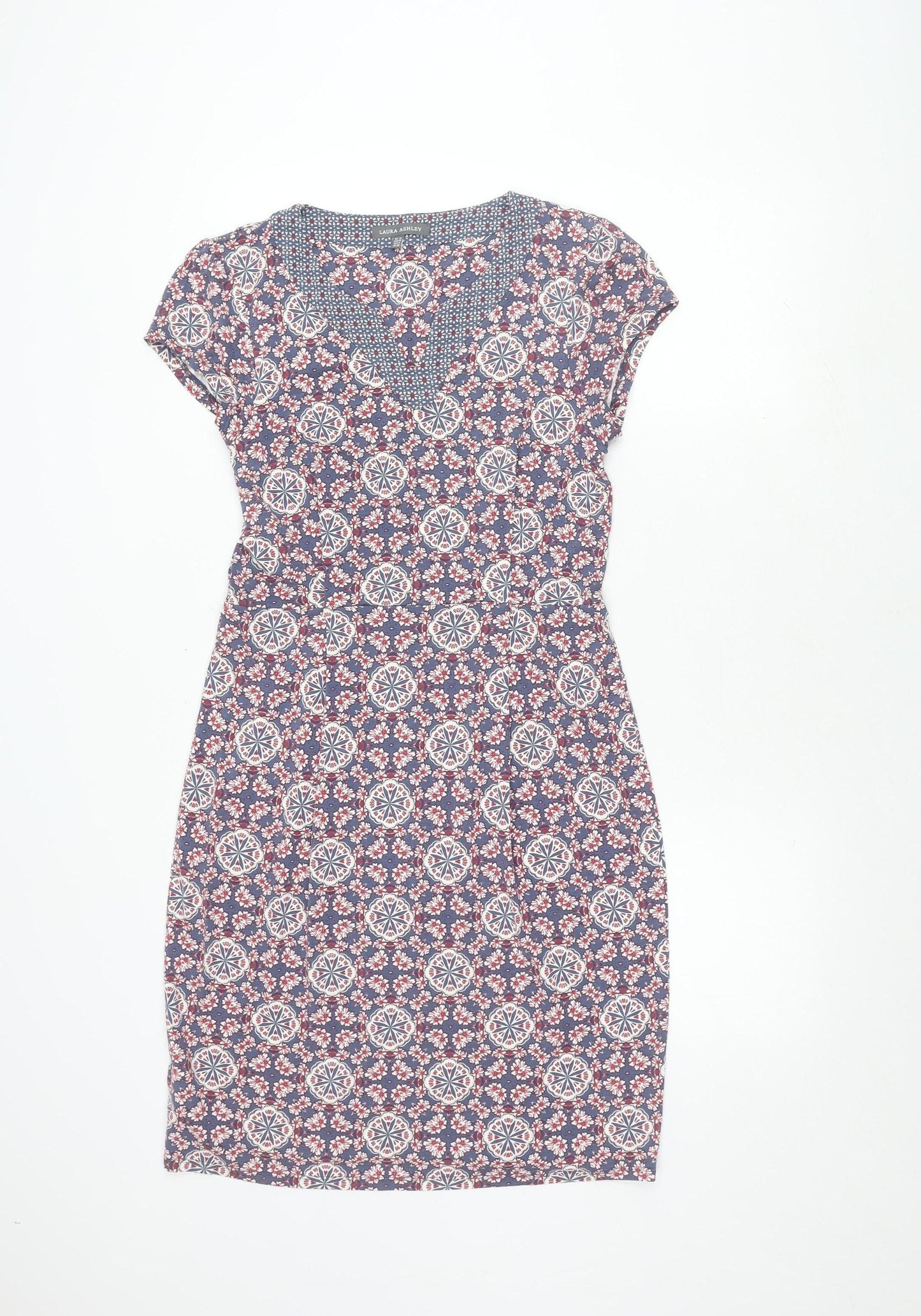 Laura Ashley Women’s Multicoloured Dress, Size 10, V-Neck
