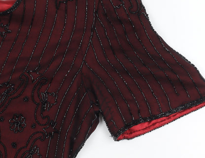 Womens UK Size L House of Fraser Red  Blouse
