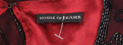 Womens UK Size L House of Fraser Red  Blouse
