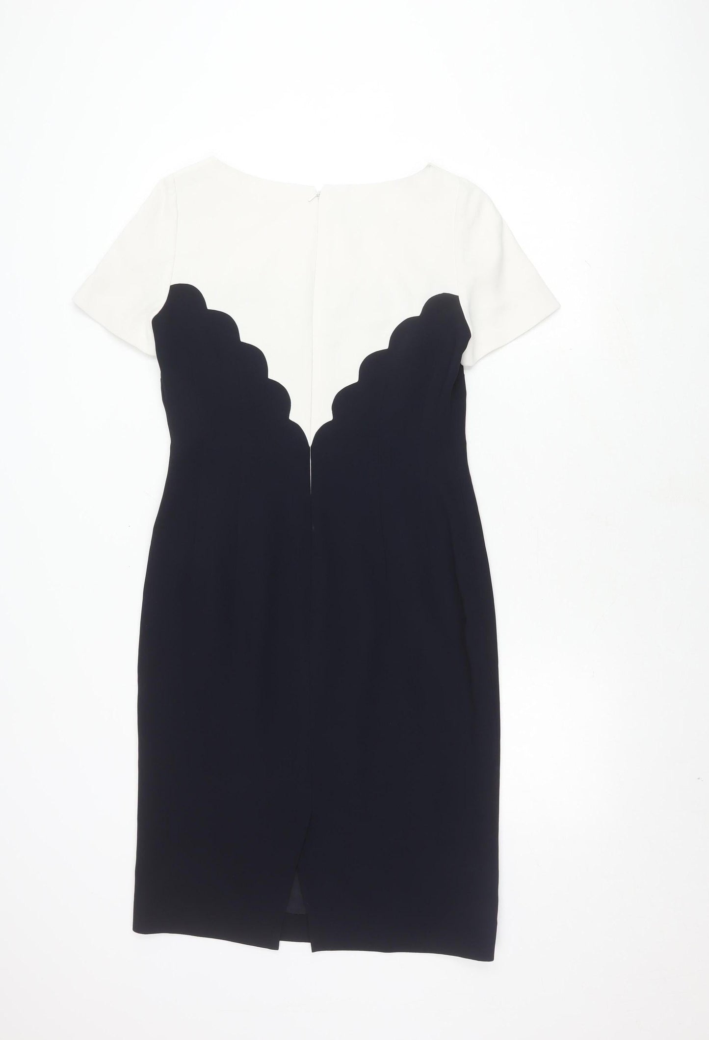 Hobbs Women's Black & White Sheath Dress - Size 10