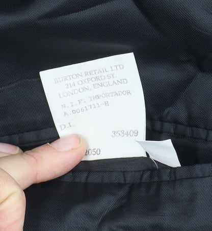 Burton Men's Blue Wool Blazer 42L Classic Formal