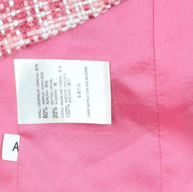 EPS Pink Checked Blazer - Women Size 8