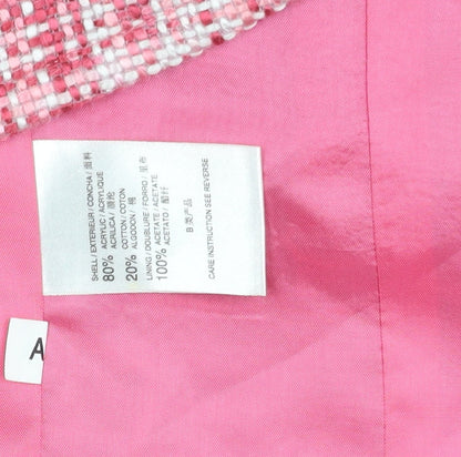 EPS Pink Checked Blazer - Women Size 8