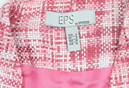 EPS Pink Checked Blazer - Women Size 8