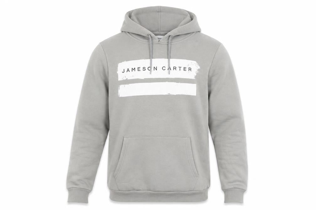 Mens UK Size M Jameson Carter Grey Pullover Hoodie