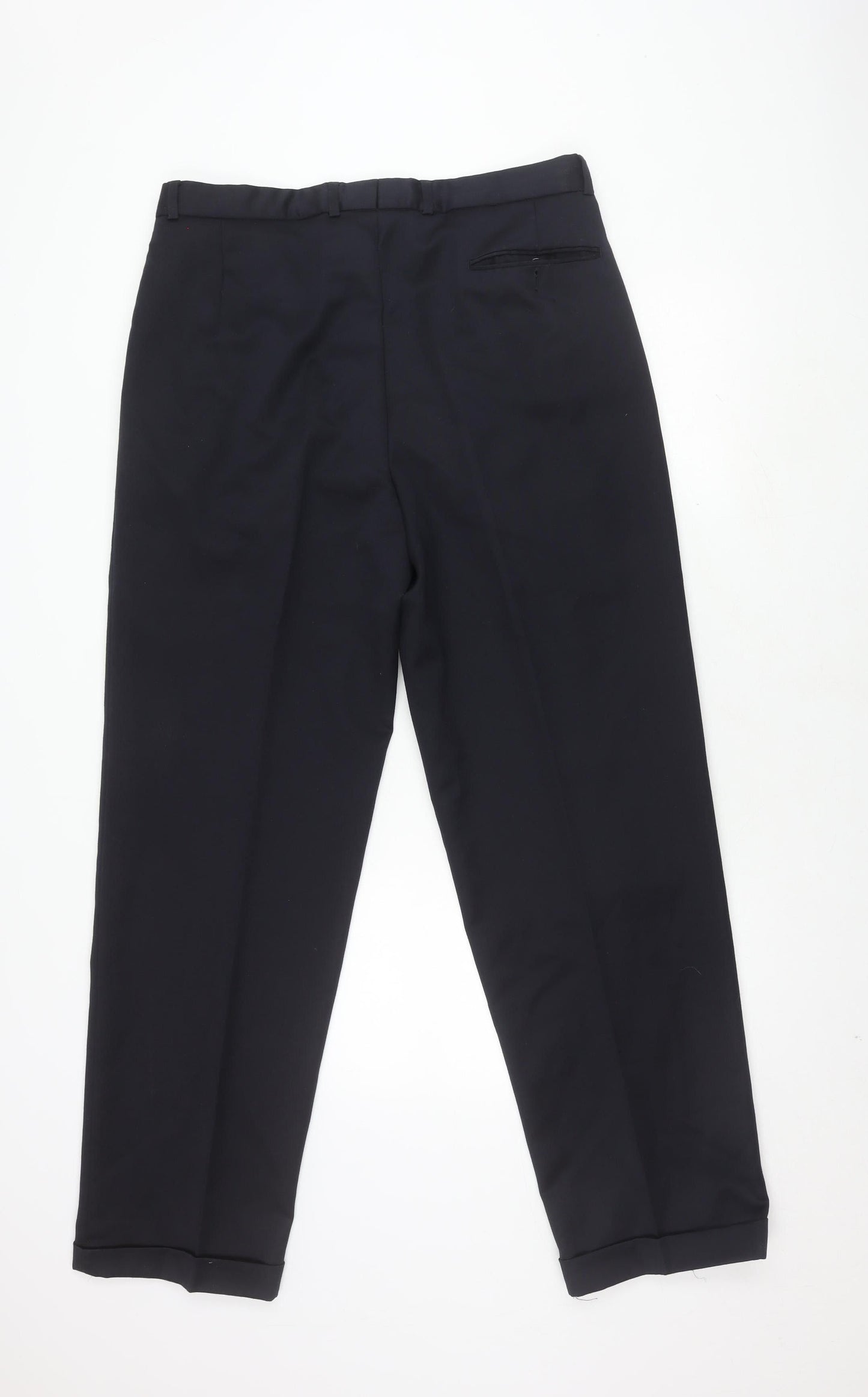 Mens UK Size 36L Burton  Dress Pants Black Trousers