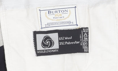 Mens UK Size 36L Burton  Dress Pants Black Trousers
