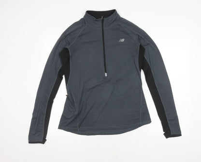 New Balance Men's Black Running Top L Reflective