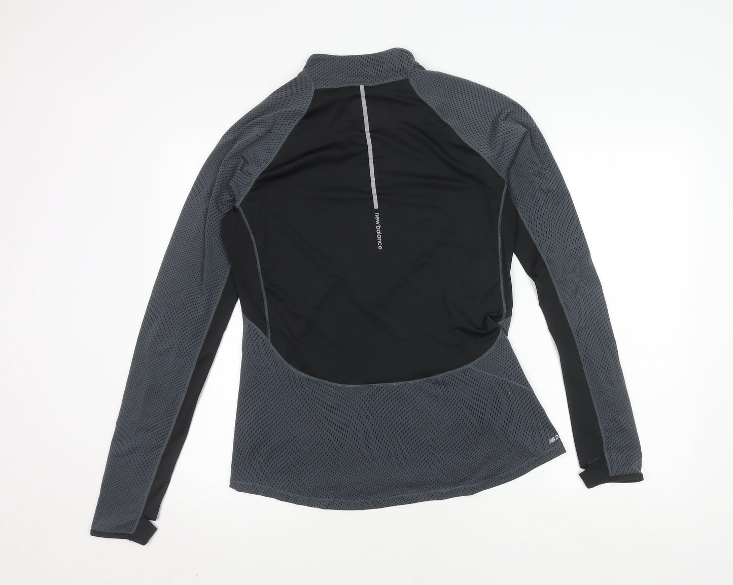 New Balance Men's Black Running Top L Reflective