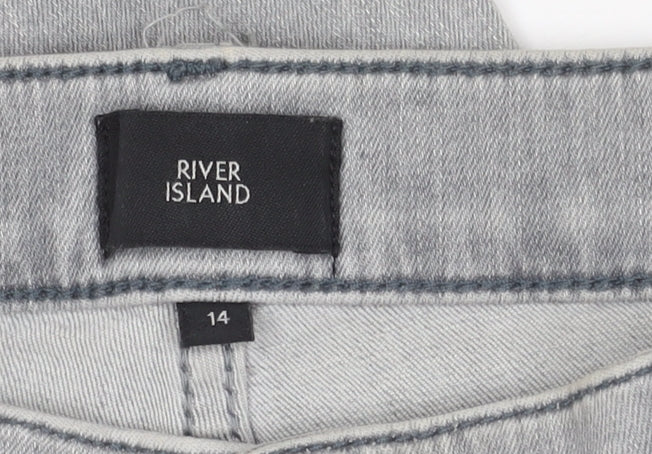 River Island Women's Grey Skinny Jeans Size 14