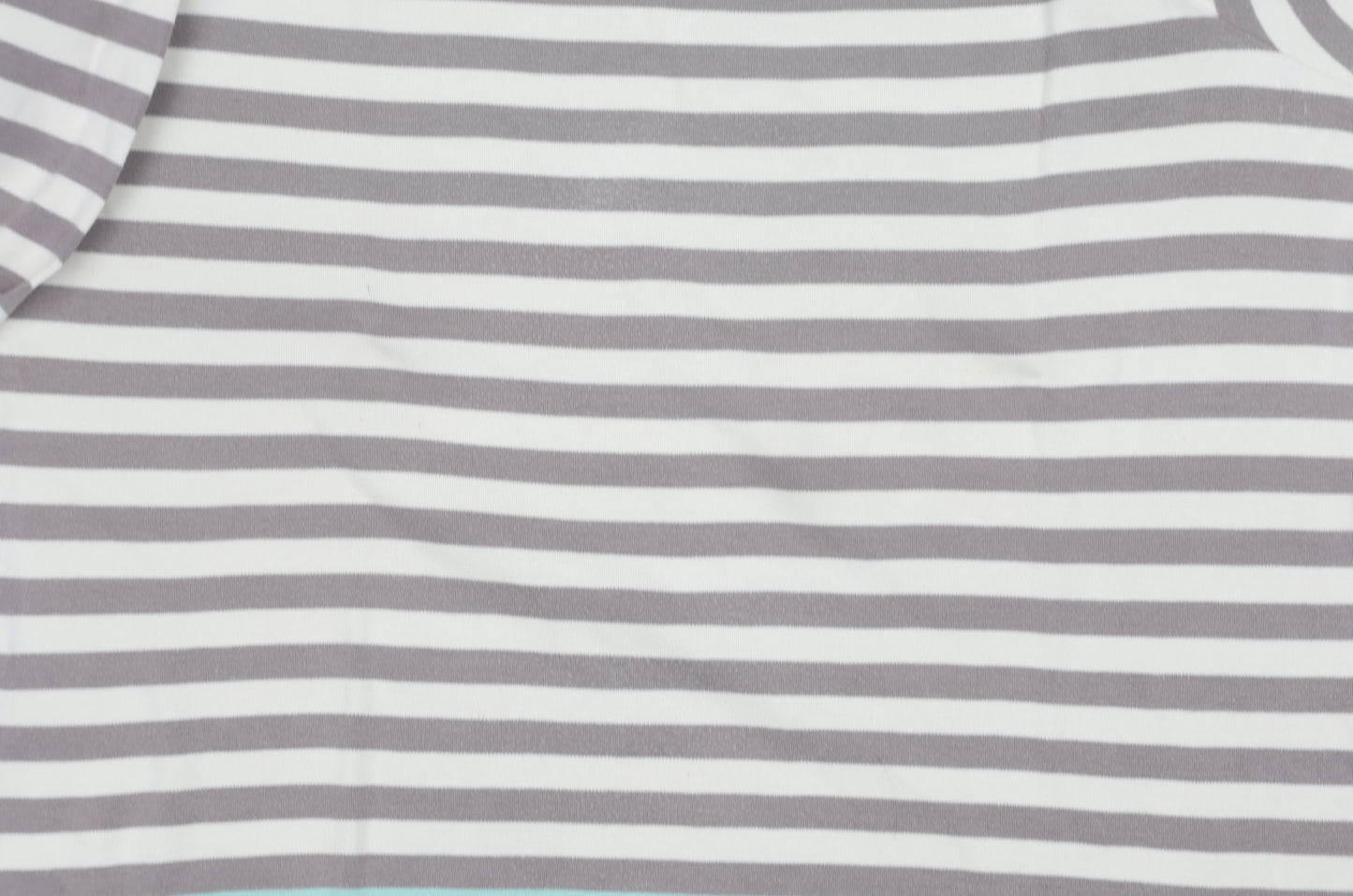 Maine New England Women's Grey Striped 3/4 Sleeve T-Shirt