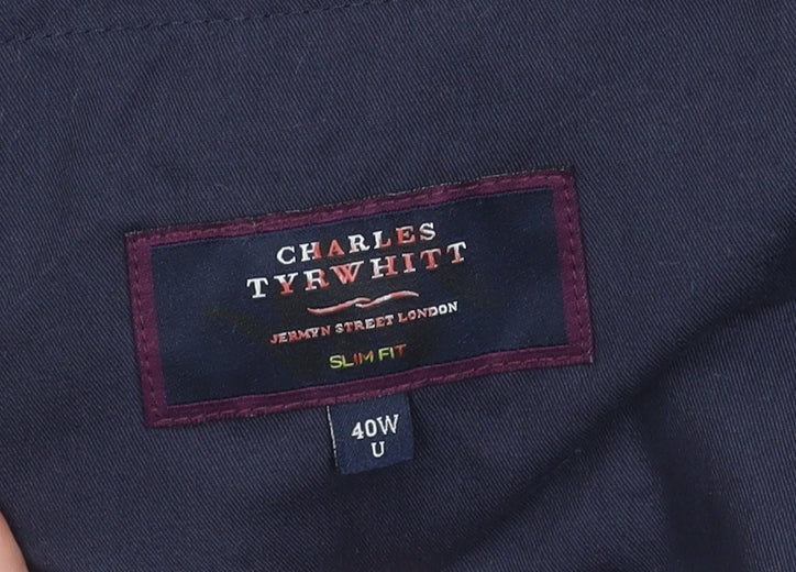 Mens UK Size 40 Charles Tyrwhitt Regular Blue Suit Jacket