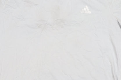 Adidas Men's White 2XL Cotton Crew Neck T-Shirt