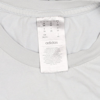 Adidas Men's White 2XL Cotton Crew Neck T-Shirt