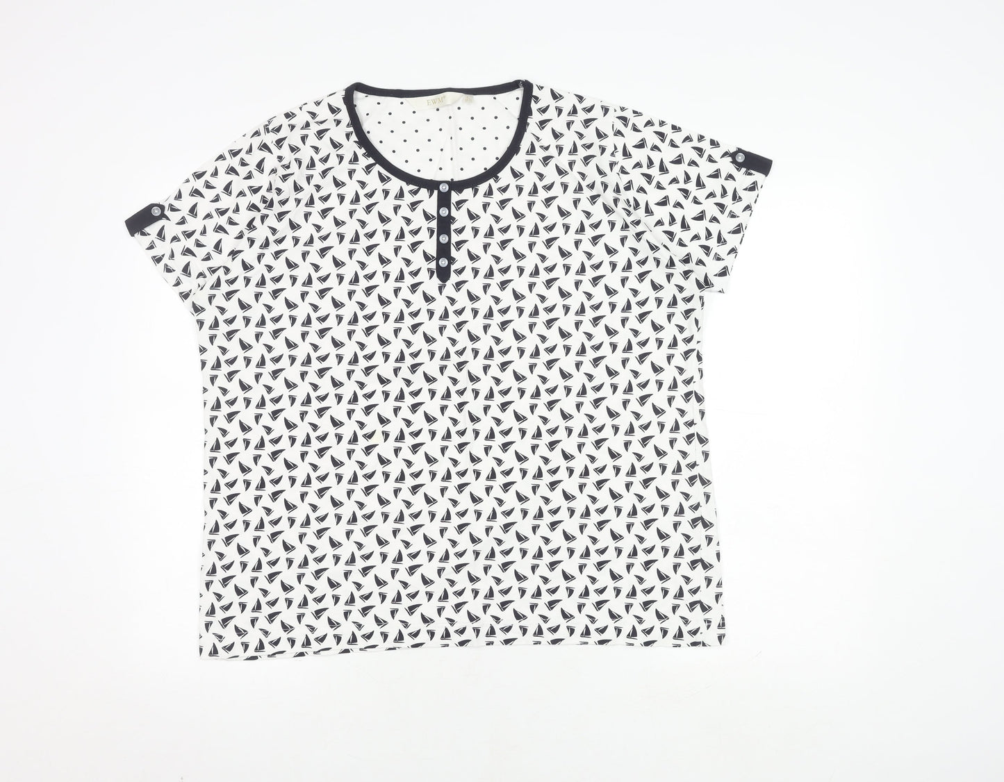 Unisex Adults UK Size L EWM White  T-Shirt