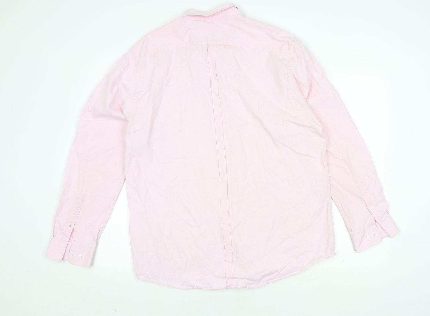 Racing Green Men's Pink Button-Up Shirt 17.5