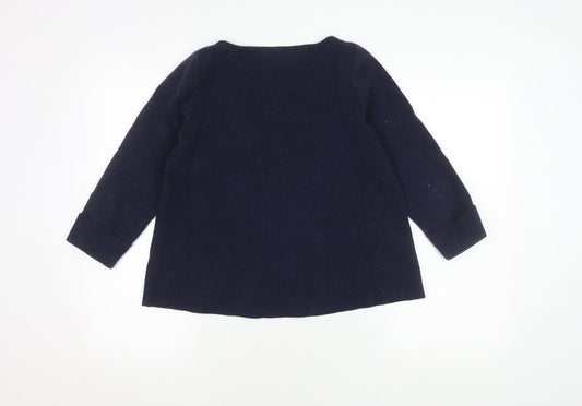 Cynthia Rowley Women's Blue Cardigan S, Long Sleeve