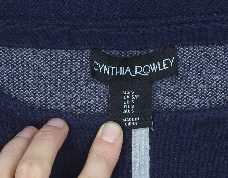 Womens UK Size S Cynthia Rowley Blue Cardigan Jumper