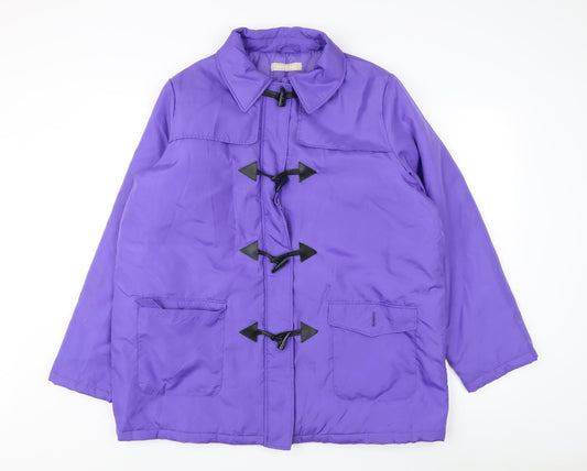 Anthology Women's Purple Toggle Coat Size 18