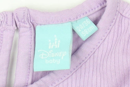 Disney Girls Purple Minnie Mickey Long Sleeve Shirt, 24 Months