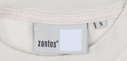 Zantos Men's Beige Pullover Sweatshirt - Size S