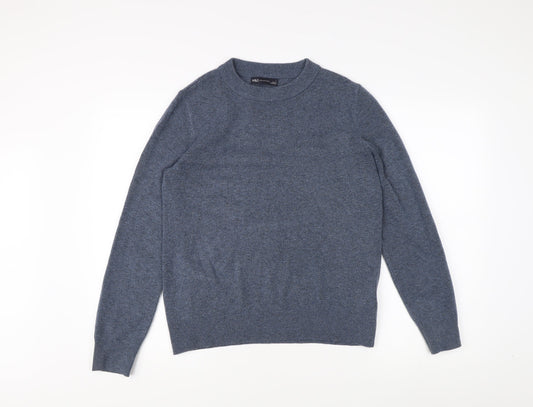 Marks and Spencer Men's Blue S Pullover Jumper