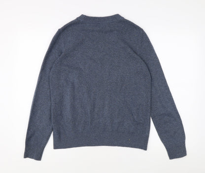 Marks and Spencer Men's Blue S Pullover Jumper