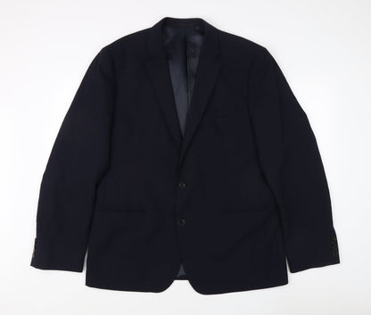 Mens UK Size 44 French Connection Regular Blue Suit Jacket