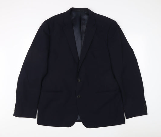 Mens UK Size 44 French Connection Regular Blue Suit Jacket