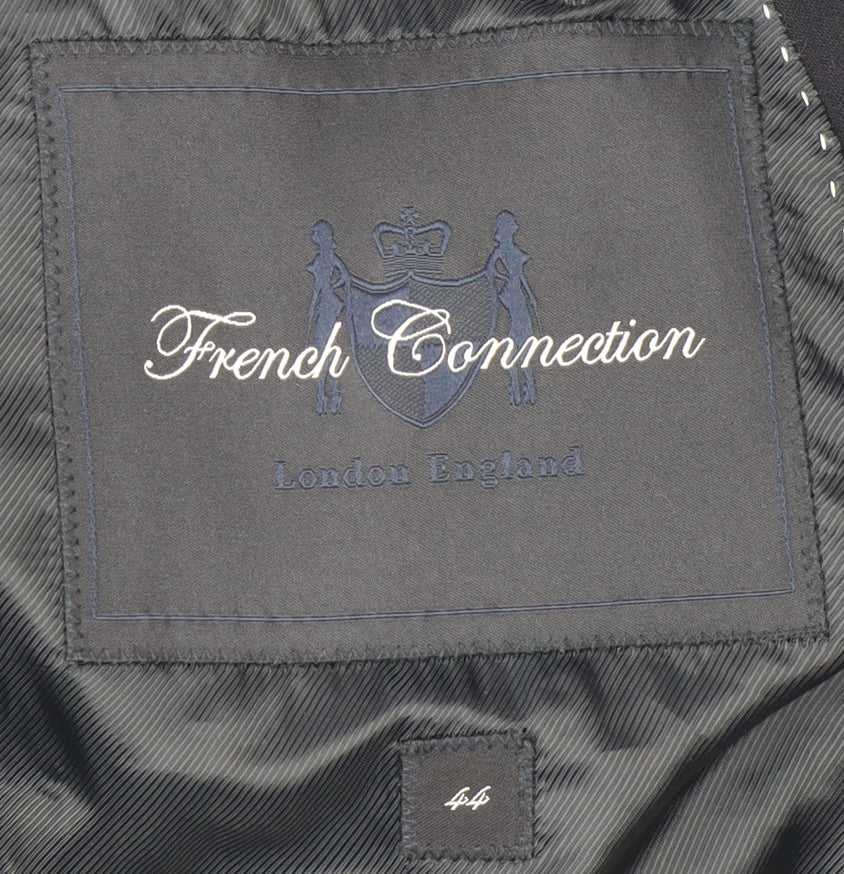Mens UK Size 44 French Connection Regular Blue Suit Jacket