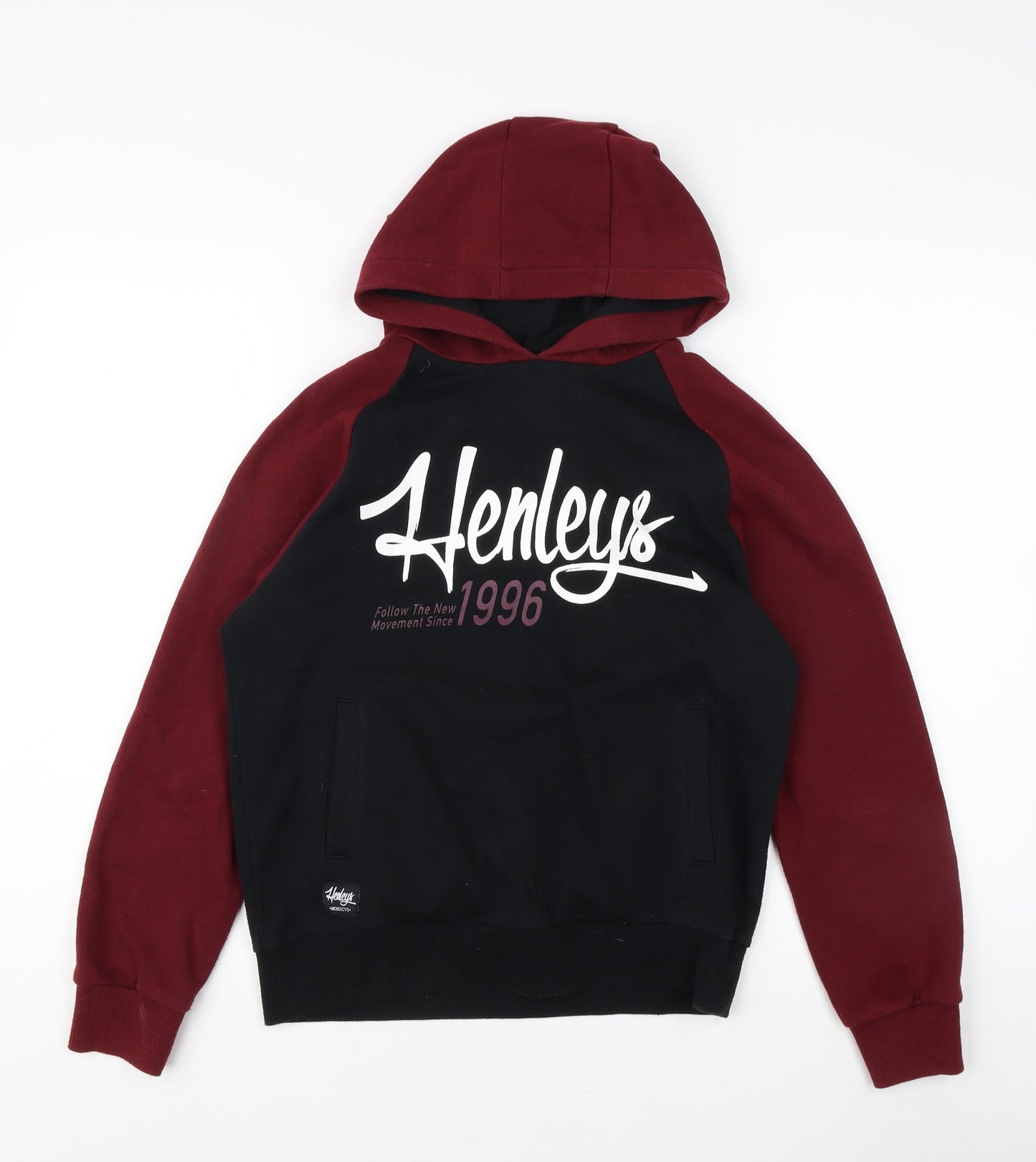 Teens UK Size 12 Plus Henleys Multicoloured Pullover Hoodie