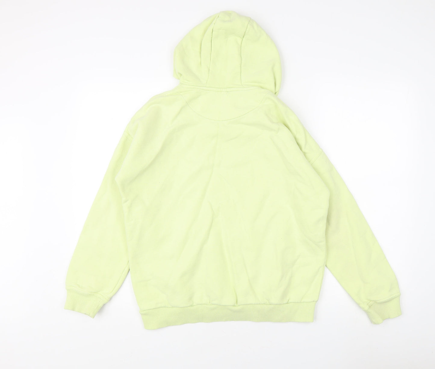 Marks and Spencer Boys Green Hoodie 13-14 Years Cotton Blend