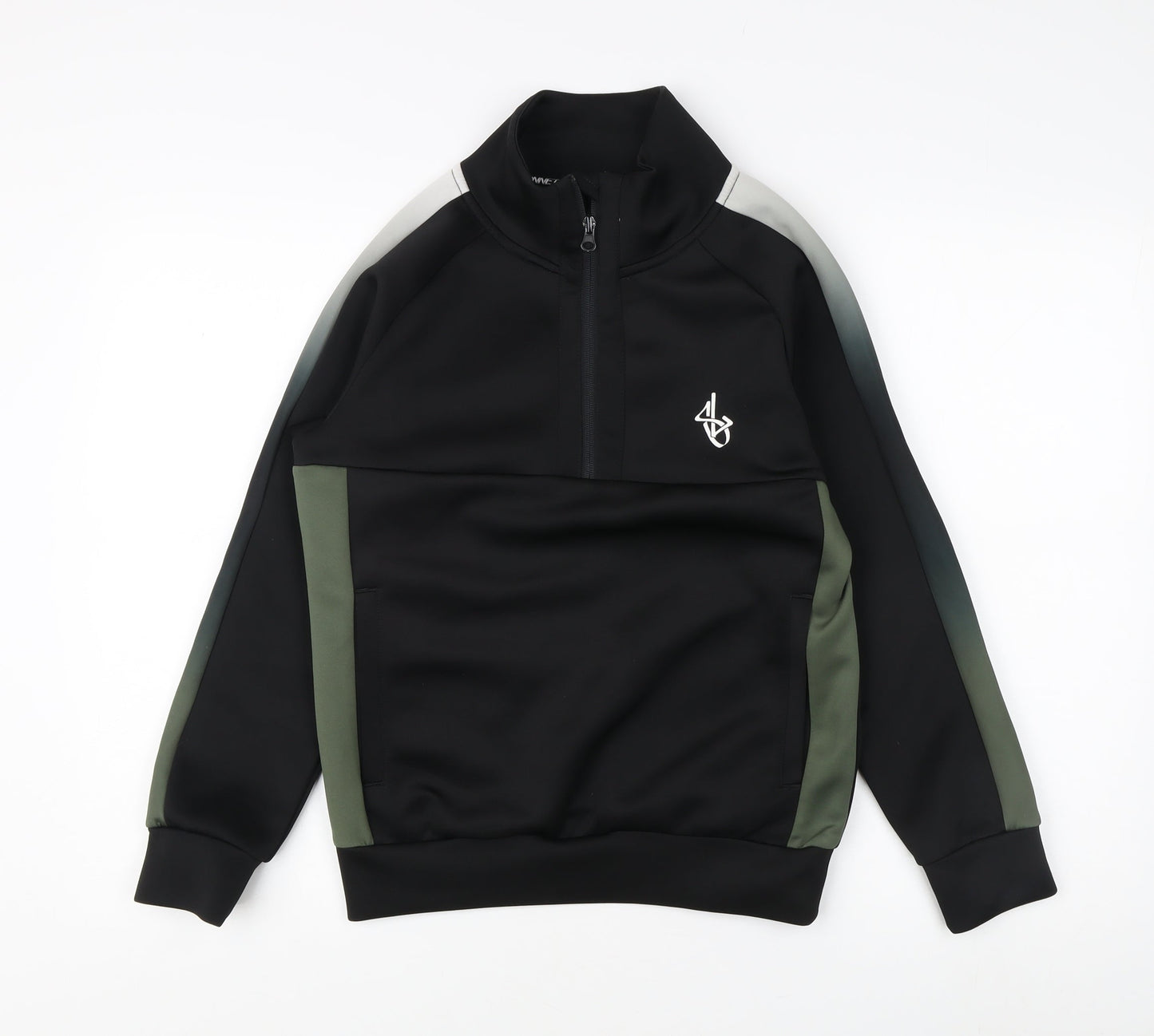 Sonneti Boys Black 1/4 Zip Sweatshirt 11-12 Years