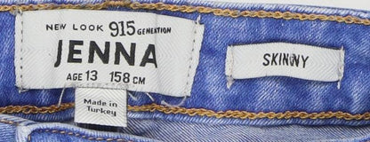 New Look Girls Blue Skinny Jeans, Size 13 - Stylish & Comfortable