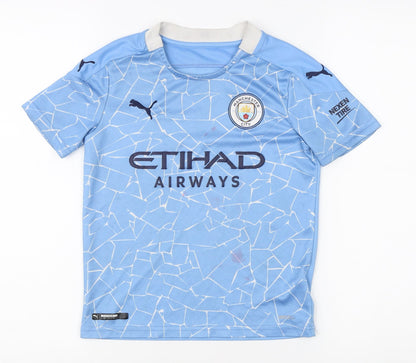 Puma Boys Blue Football Jersey 9-10 Years