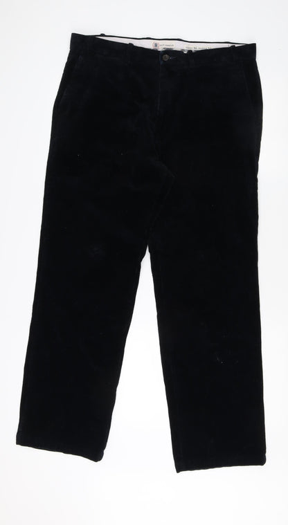 Marks and Spencer Men's Black Corduroy Trousers