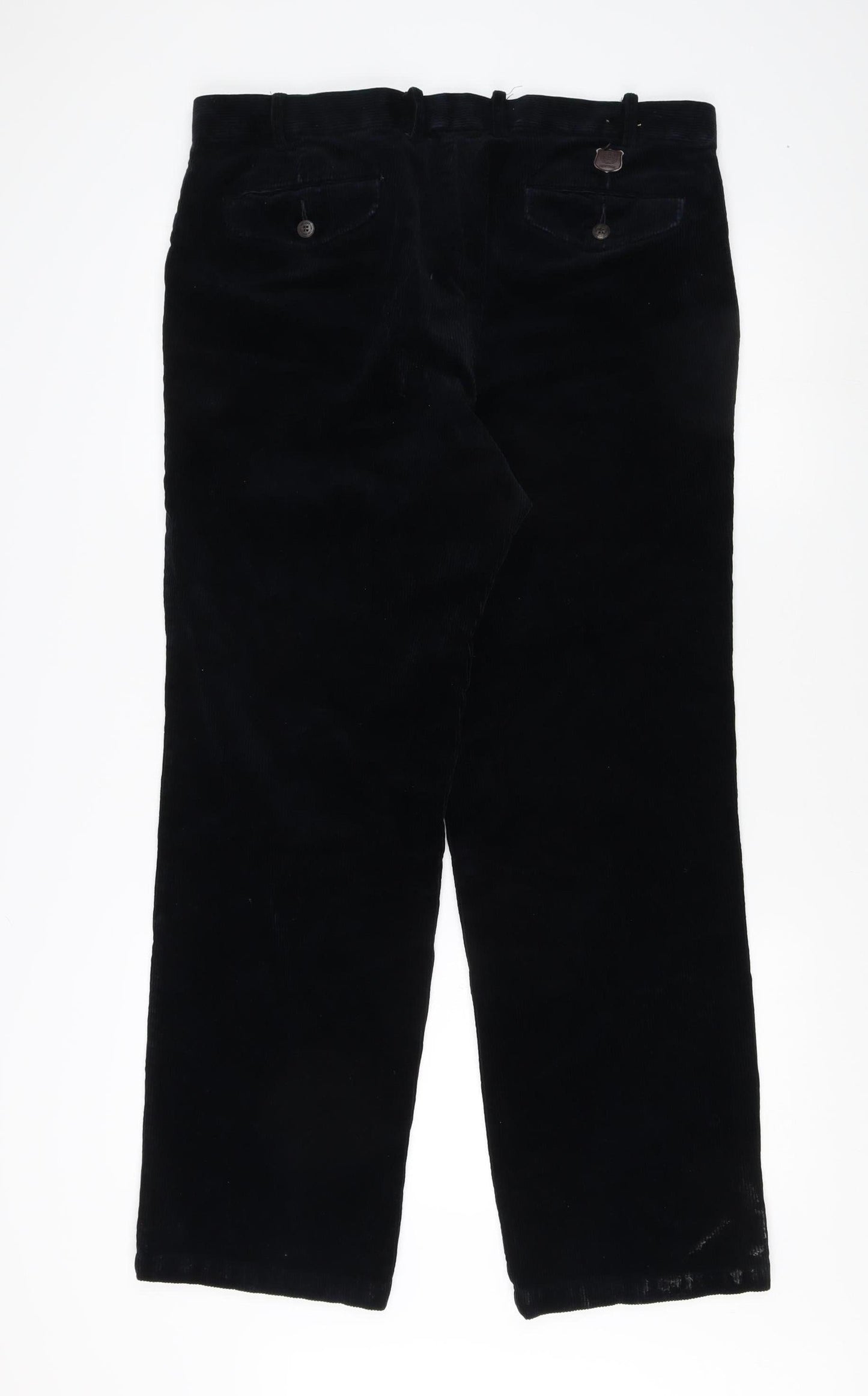 Marks and Spencer Men's Black Corduroy Trousers