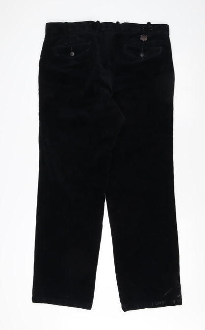 Marks and Spencer Men's Black Corduroy Trousers