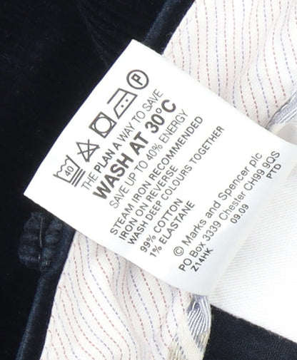 Marks and Spencer Men's Black Corduroy Trousers