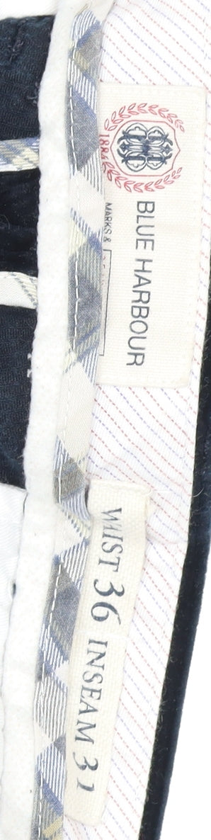 Marks and Spencer Men's Black Corduroy Trousers