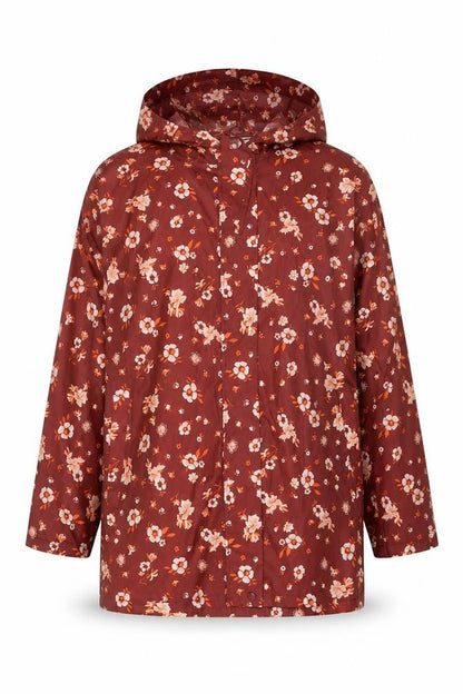 Womens UK Size M Damart Red Rain Coat