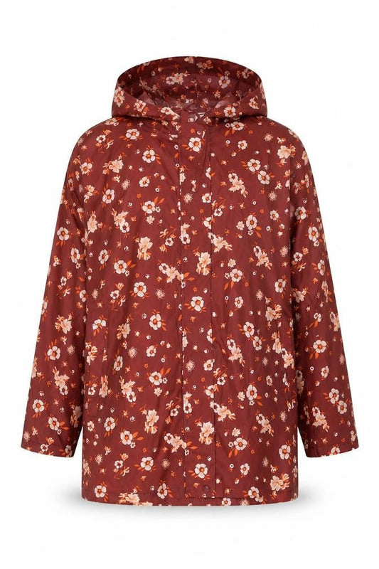 Womens UK Size M Damart Red Rain Coat